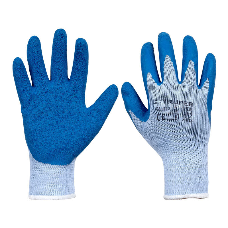 Guantes De Poliéster Recubiertos De Latex, M, Truper