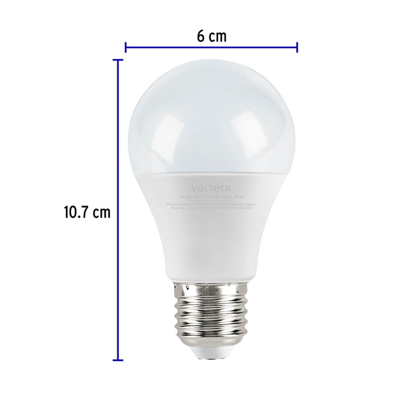 Lámpara Led A19 9 W (Equiv. 60 W), Luz De Día, Blíster