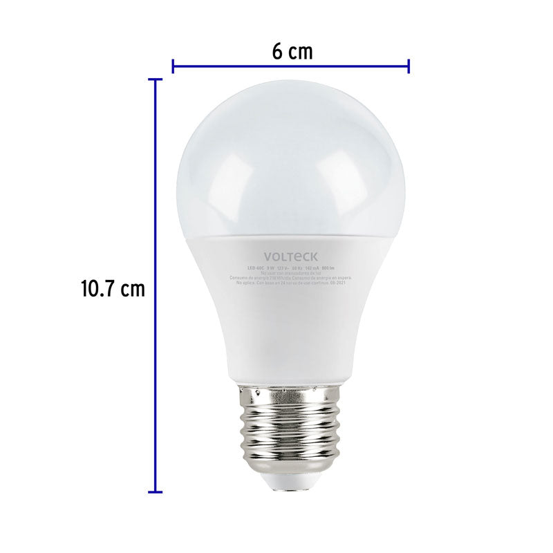 Lámpara Led A19 9 W (Equiv. 60 W), Luz Cálida, Blíster