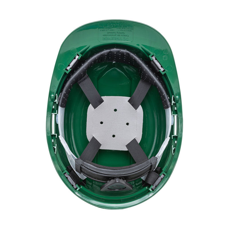 Casco De Seguridad, Ajuste De Matraca, Verde, Truper