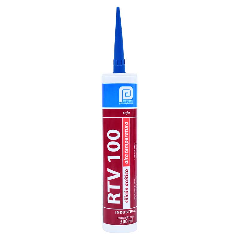 Silicón Rtv 100 De Alta Temperatura Rojo De 300 Ml Pennsylvania