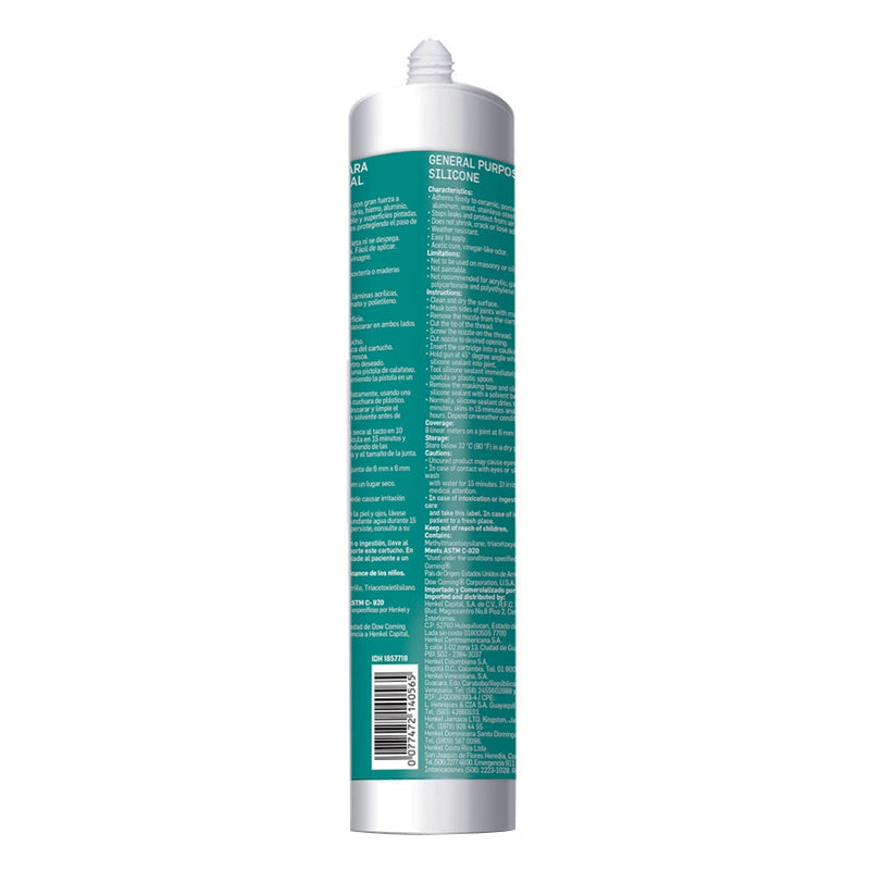 Silicón Sista F109 Uso General Color Blanco De 300 Ml