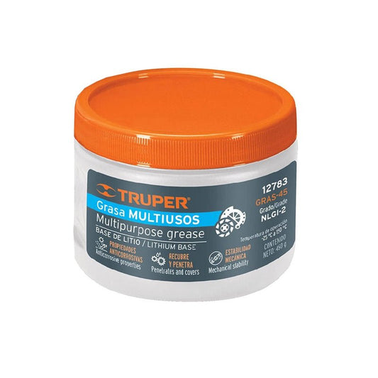 Grasa De Jabón Base Litio Para Chasis, 450 G, Truper - Tool Ferreterías / Ferretodo - Herramientas y material de construcción.