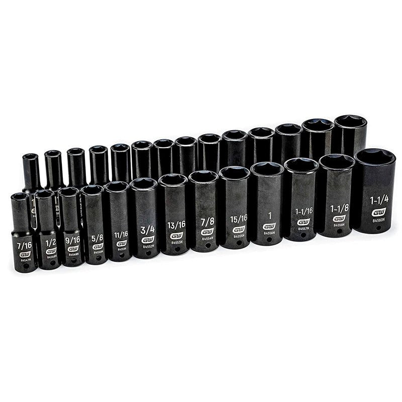 Juego De 27 Dados Métricos/Sae De Impacto Profundo De 1/2", 84949N Gearwrench - Tool Ferreterías / Ferretodo - Herramientas y material de construcción.