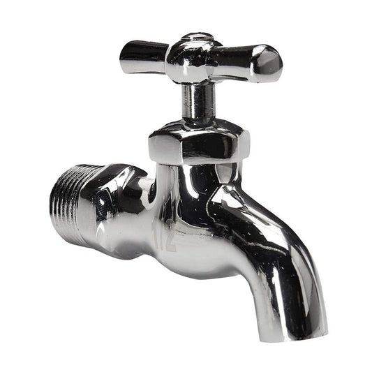 Llave Terminal Tipo Nariz De Cromo De 1/2" Sin Rosca, 1 Rugo - Tool Ferreterías / Ferretodo - Herramientas y material de construcción.