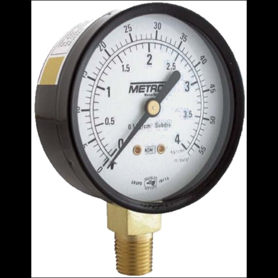 Manómetro Con Caratula De 2 1/2" De 0 A 28 Kg, 63100/284 Metron - Tool Ferreterías / Ferretodo - Herramientas y material de construcción.