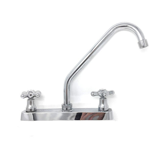 Mezcladora Para Fregadero Al Piso De Cromo, 8Cr Rugo - Tool Ferreterías / Ferretodo - Herramientas y material de construcción.