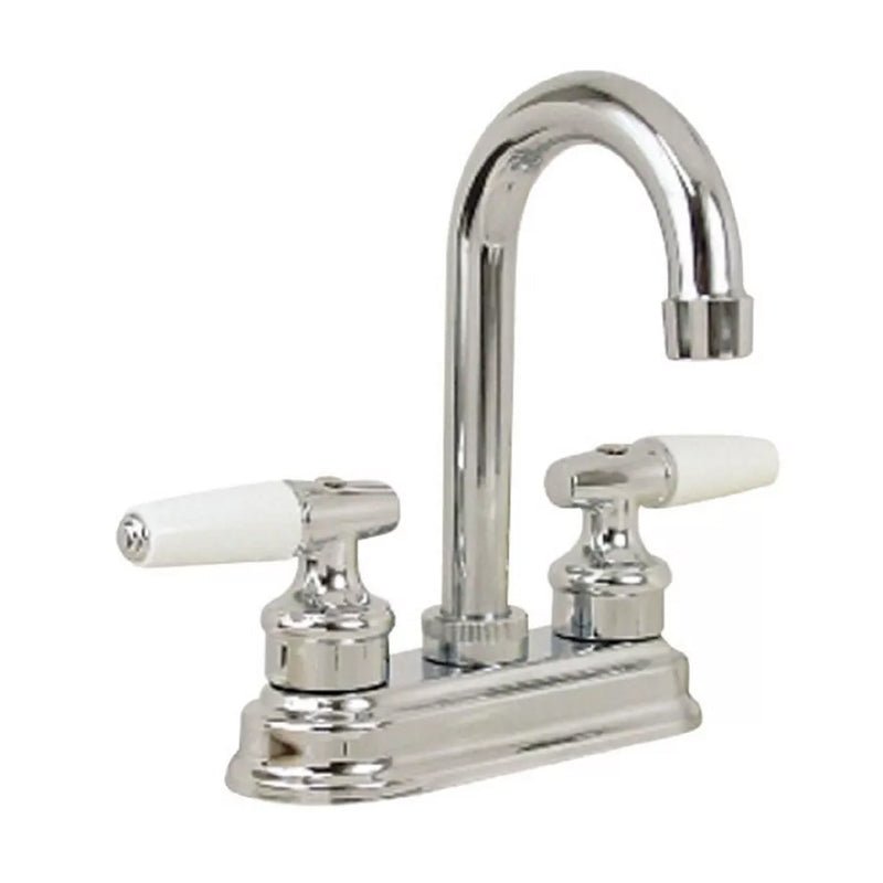 Mezcladora Tipo Bar De Cromo Con Maneral Piruli Blanco, 24Ip Rugo - Tool Ferreterías / Ferretodo - Herramientas y material de construcción.