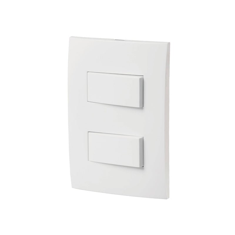 Placa Armada Interruptor Sencillo Y Escalera Oslo Blanco Volteck - Tool Ferreterías / Ferretodo - Herramientas y material de construcción.