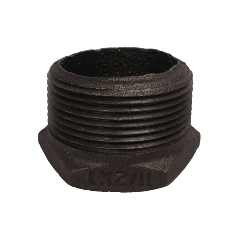 Reduccion Bushing 1.1/2" X 1" Negra Roscada - Tool Ferreterías / Ferretodo - Herramientas y material de construcción.