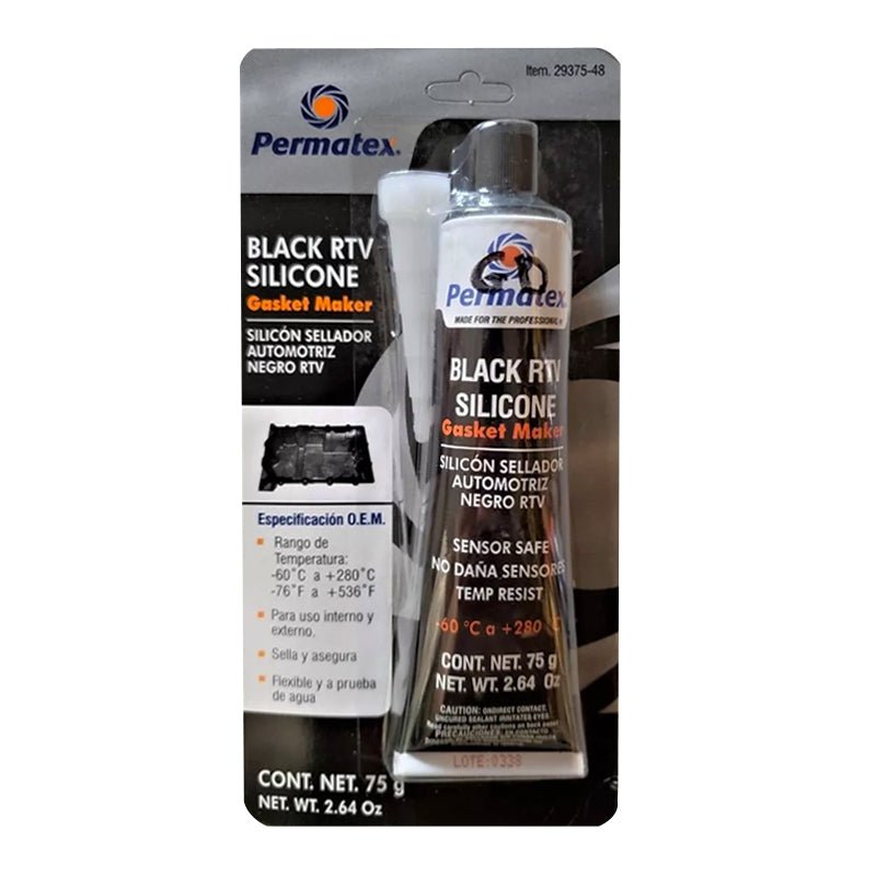 Silicón Sellador Automotriz Rtv Negro De 75 G 29375 48 Permatex - Tool Ferreterías / Ferretodo - Herramientas y material de construcción.