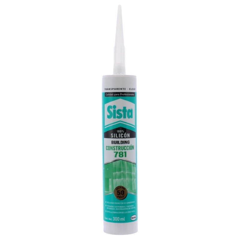 Silicón Sista 781 Para Construcción Color Transparente De 300 Ml - Tool Ferreterías / Ferretodo - Herramientas y material de construcción.