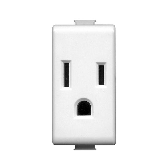 Tomacorriente Aterrizado 2P+T Con 1 Módulo Qz5028T Quinziño - Tool Ferreterías / Ferretodo - Herramientas y material de construcción.